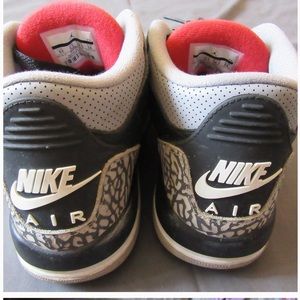 Kids Nike Air Jordan 3 Retro Black Cement Sz 6Y GS